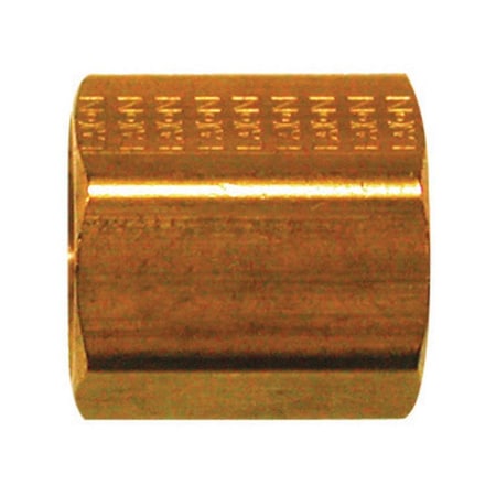 Jmf JMF Company 1/4 in. Flare X 1/4 in. D Flare Yellow Brass Inverted Union 47059